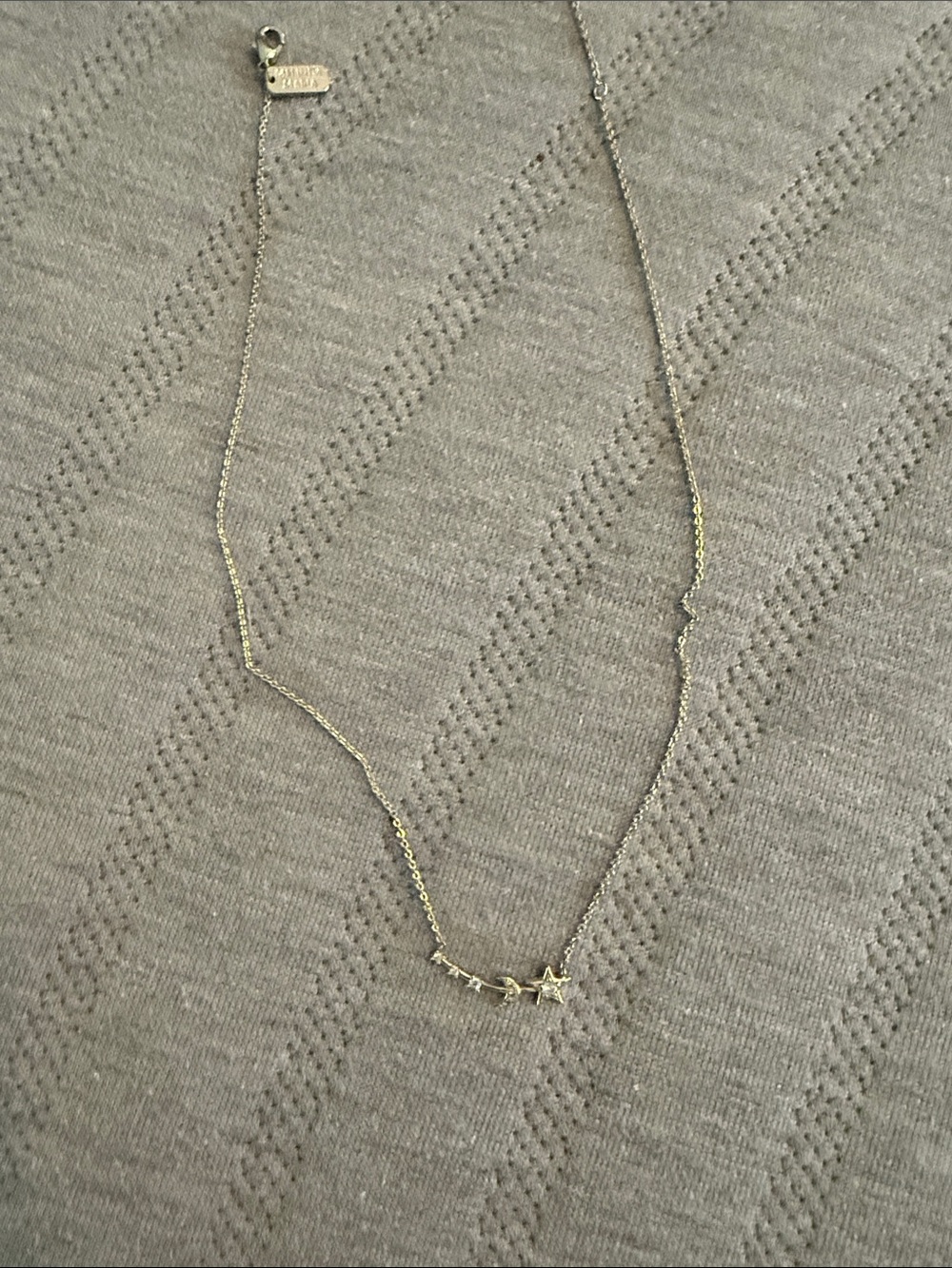 Melinda Maria Gold Star Moon Necklace